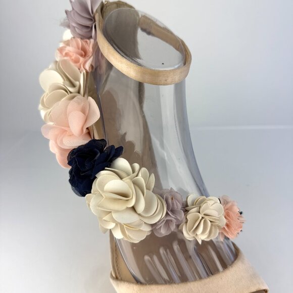 Imagine Vince Camuto Daphne Ivory 3D Floral Stiletto Heels 9.5M Bridal Wedding - Picture 8 of 13